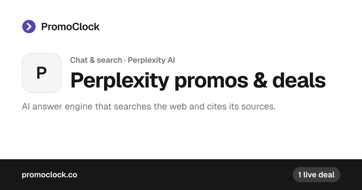 Perplexity Pricing 2026: Free, Pro, Max & Education | PromoClock